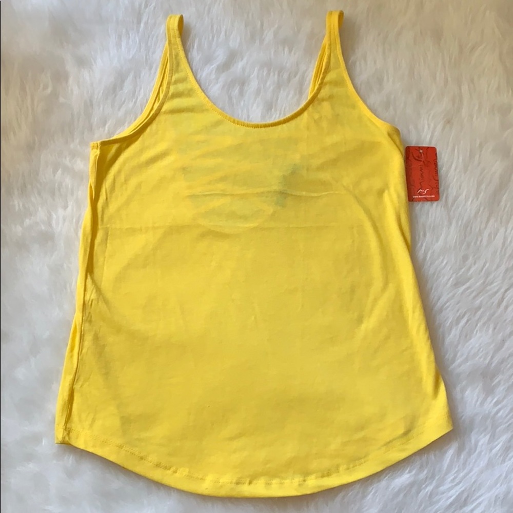 LAST CALL Yellow Tank Top